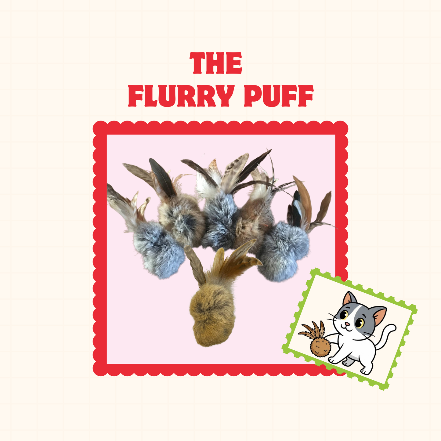 Love at First Pounce: Handmade Natural Rabbit Fur Cat Toys