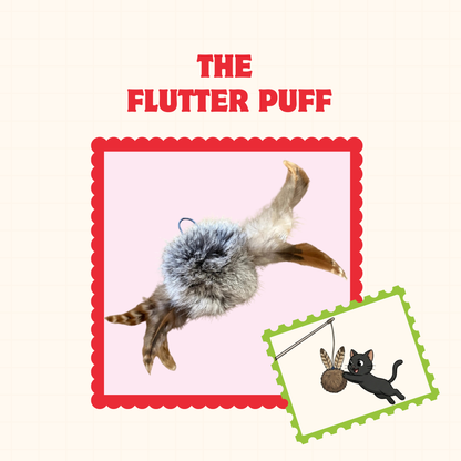 Handmade Natural Rabbit Fur Cat Toys (LURE ATTACHMENT)
