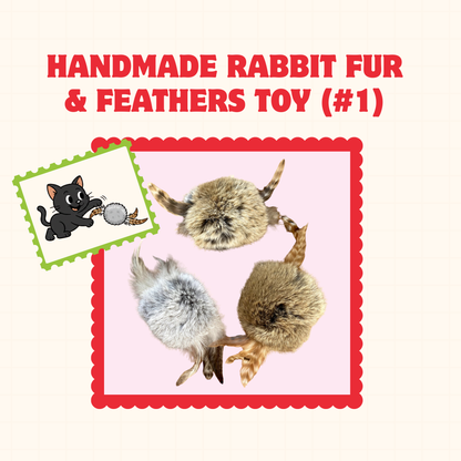 Love at First Pounce: Handmade Natural Rabbit Fur Cat Toys