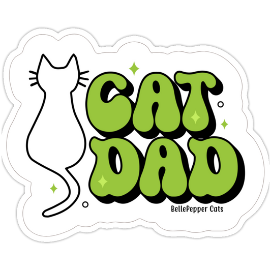 Cat Dad 3-Inch Sticker - Show Your Pride