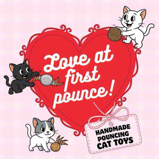 Love at First Pounce: Handmade Natural Rabbit Fur Cat Toys